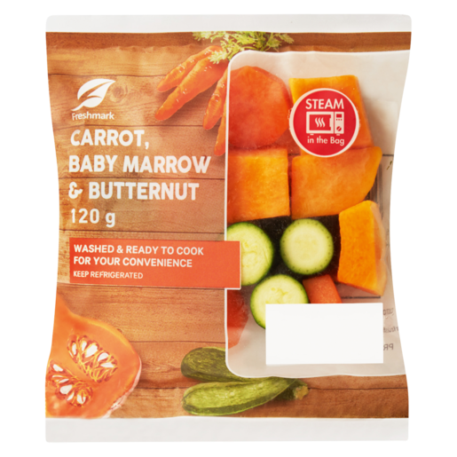 Carrot, Baby Marrow & Butternut Pack 120g