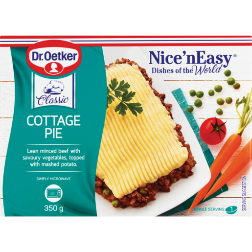 Dr. Oetker Frozen Nice 'N Easy Cottage Pie Ready Meal 350g