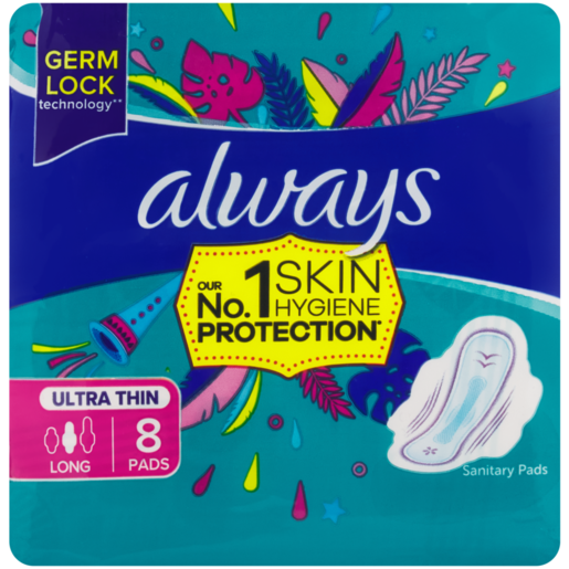 Always Long Ultra Thin Sanitary Pads 8 Pack