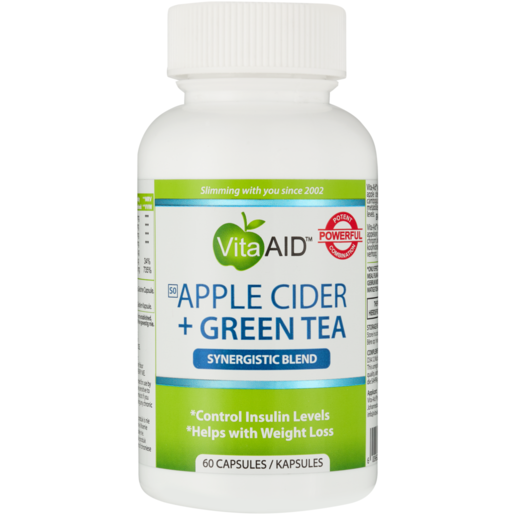 Vita-Aid Apple Cider & Green Tea Capsules 60 Pack