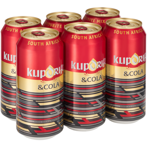 Klipdrift Brandy & Cola Cans 6 x 440ml