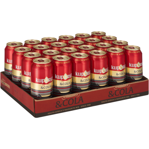 Klipdrift & Cola Cans 24 x 440ml