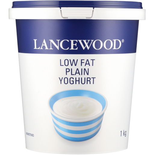LANCEWOOD Plain Low Fat Yoghurt 1kg