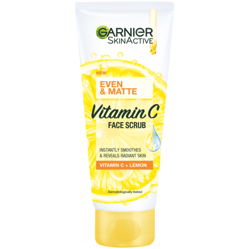 Garnier SkinActive Even & Matte Vitamin C Face Scrub 100ml