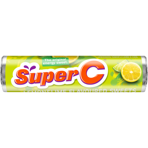 Super C Lemon & Lime Flavoured Sweets 36.6g