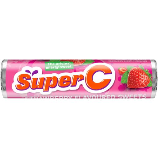 Super C Strawberry Flavoured Sweets 36.6g