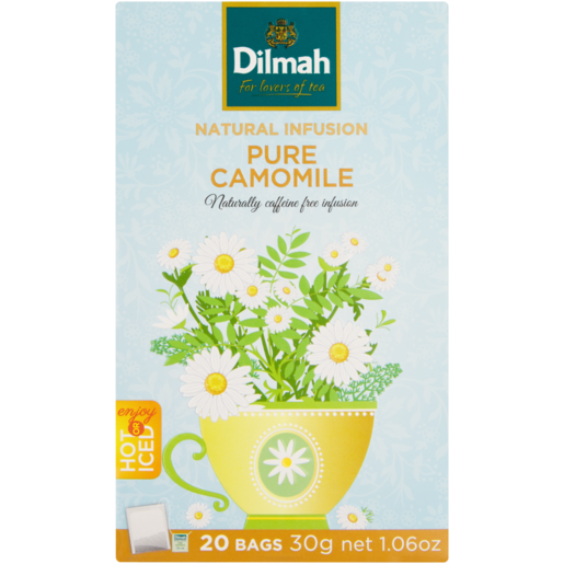 Dilmah Natural Infusion Pure Camomile Tea Bags 20 Pack