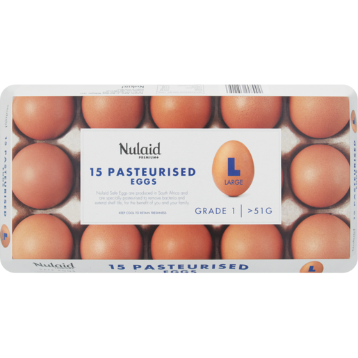 Nulaid Large Pasteurized Eggs 15 Pack