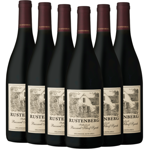 Rustenberg Buzzard Kloof Syrah Red Wine Bottles 6 x 750ml