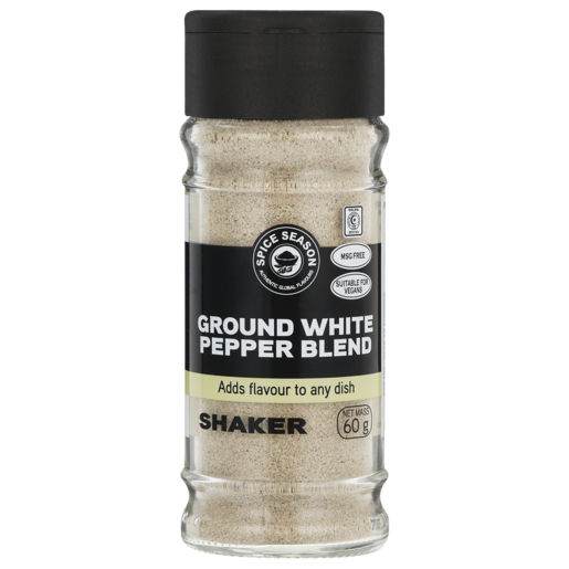 Spice Season Ground White Pepper Blend Shaker 60g