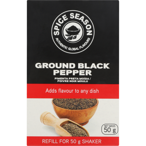 Spice Season Refill Ground Black Pepper Spice 50g