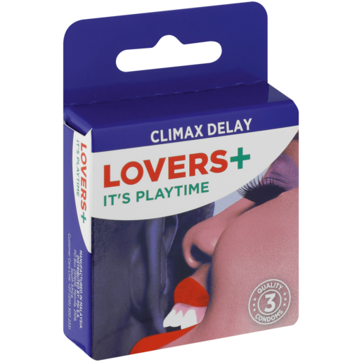 Lovers Plus Climax Delay Condoms 3 Pack