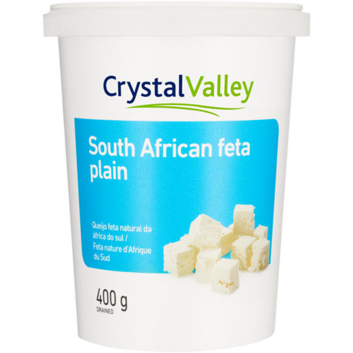 Crystal Valley Plain South African Feta 400g 
