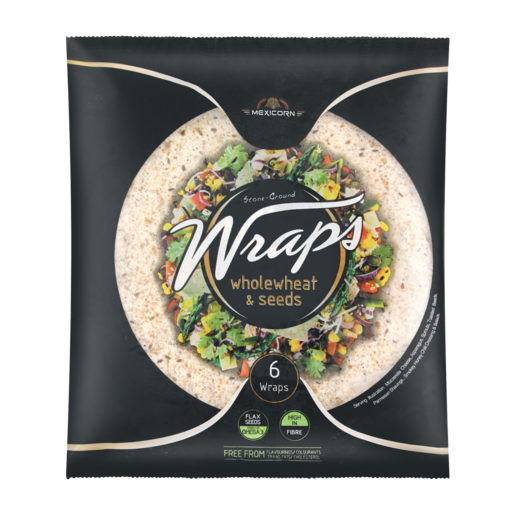 Mexicorn Wholewheat & Seeds Wraps 6 Pack
