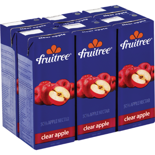 Fruitree Clear Apple Juice 6 x 200ml