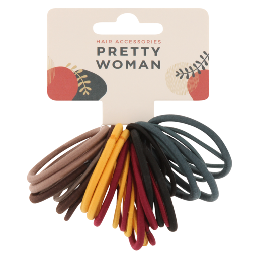 Pretty Woman Solid Colour Elastic Hair Tie Set 30 Piece
