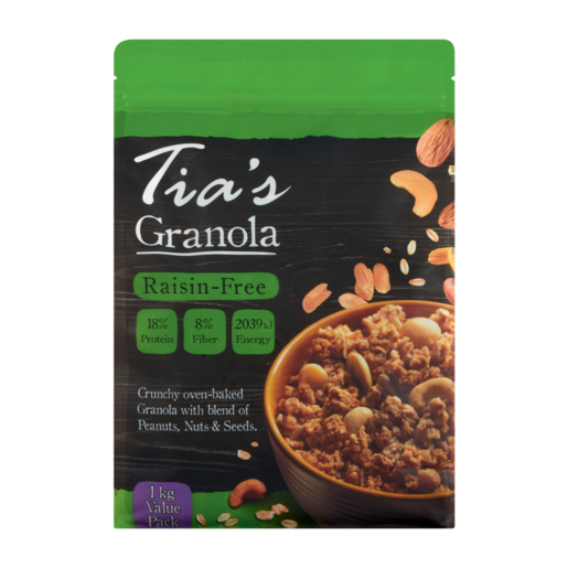 Tia's Raisin-Free Granola 1kg