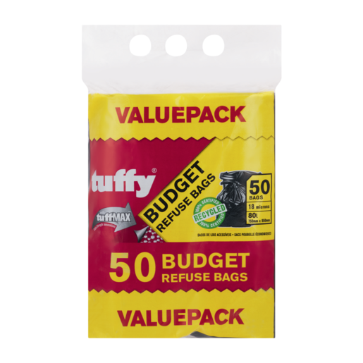 Tuffy Budget Refuse Bags 50 Pack