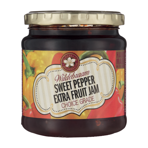 Wildebraam Sweet Pepper Extra Fruit Jam 340g