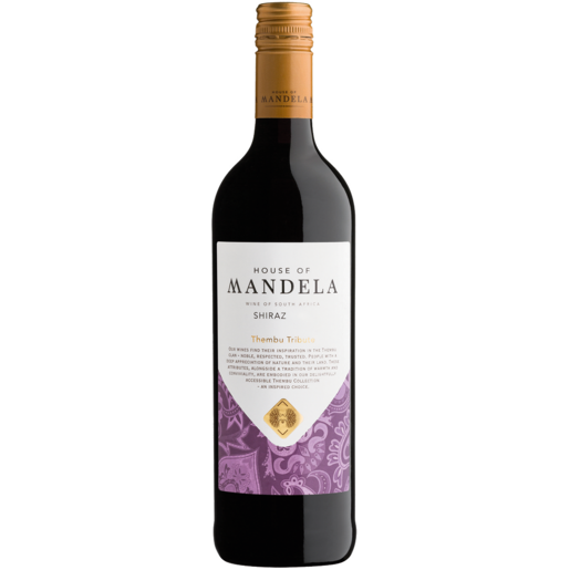 House Of Mandela Shiraz Red Wine Bottle 750ml