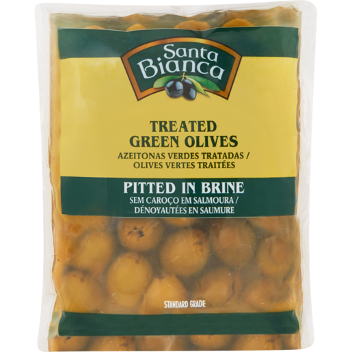 Santa Bianca Pitted Green Olives 195g