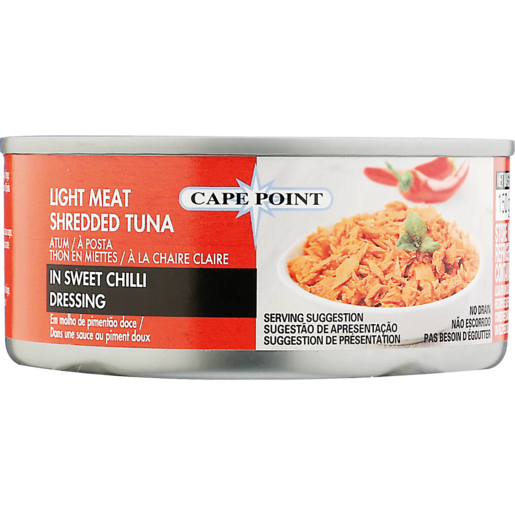 Cape Point Light Meat Shredded Tuna In Sweet Chilli Dressing 150g