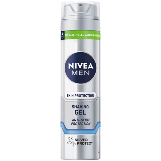 NIVEA MEN Silver Protect Skin Protection Shaving Gel 200ml