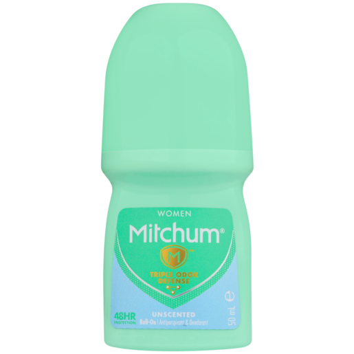 Mitchum Ladies Unscented Anti-Perspirant Roll-On 50ml