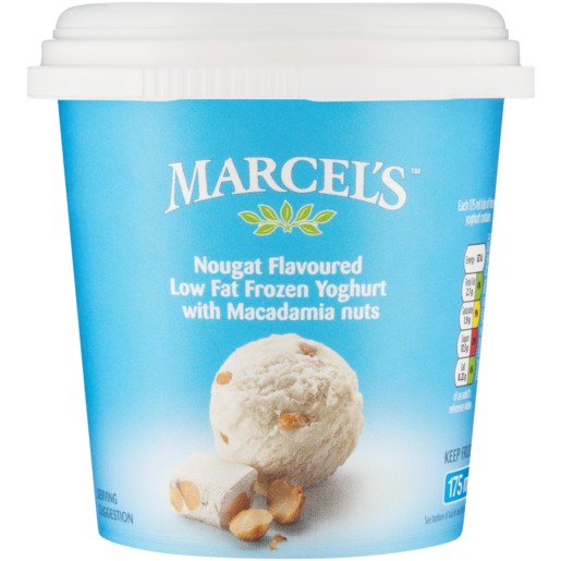 Marcel's Nougat Flavoured Low Fat Frozen Yoghurt 175ml