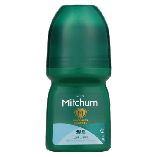 Mitchum Advanced Control Clean Control Mens Anti-Perspirant Roll-On 50ml