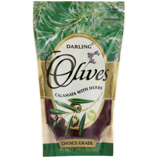 Darling Calamata Olives With Herbs 500g