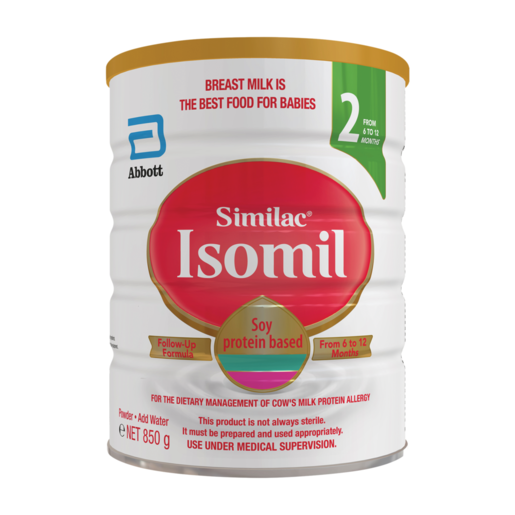 Similac Isomil 2 Soy Protein Based Infant Formula 6-12 Months 850g