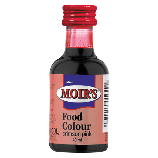 Moir's Crimson Pink Food Colouring 40ml