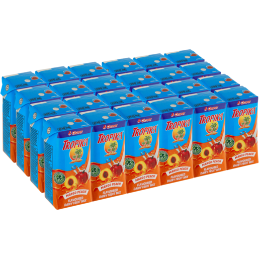 Clover Topika Mango Peach Flavoured Dairy Fruit Mix 24 x 200ml 