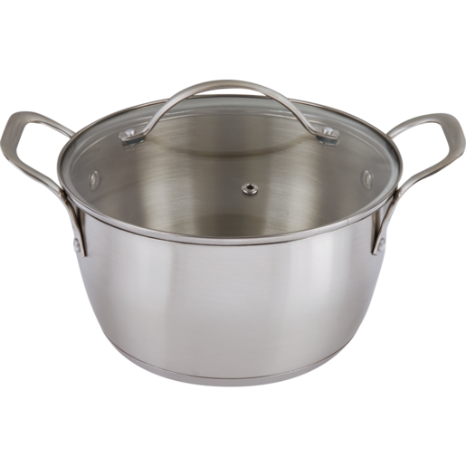 Stainless Steel Casserole with Lid 18cm