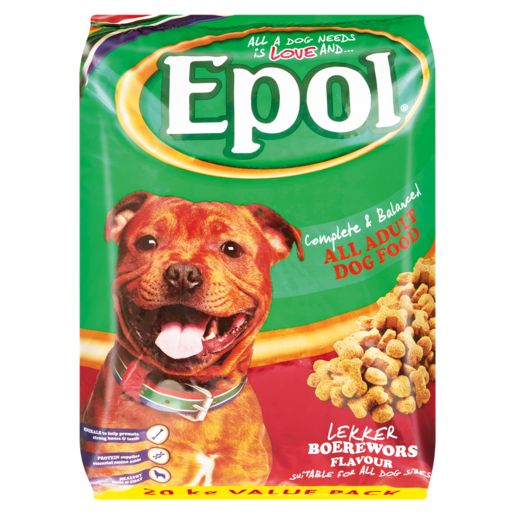 Epol Lekker Boerewors Flavoured Adult Dog Food 20kg