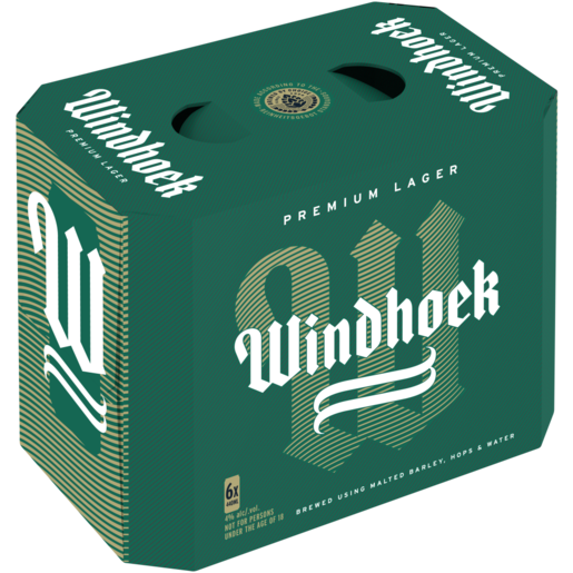 Windhoek Premium Lager Beer Cans 6 x 440ml
