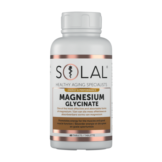Solal Energy & Performance Magnesium Glycinate Tablets 60 Pack