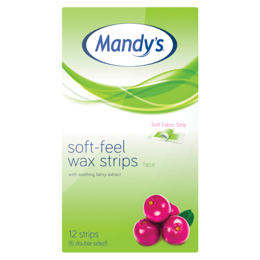 Mandy's Sensitive Facial Wax Strips 12 Pack