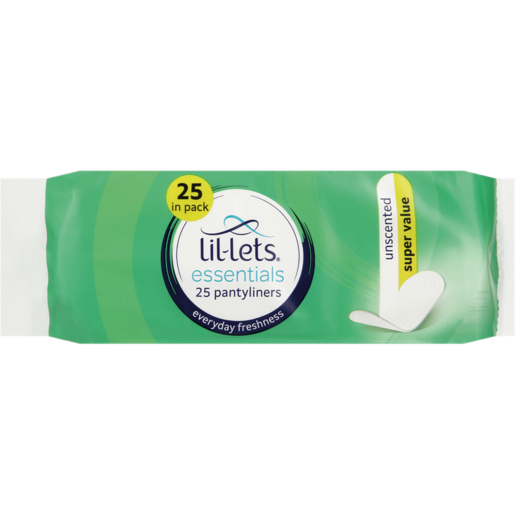 Lil-Lets Smartfit Unscented Thin Pantyliners 25 Pack