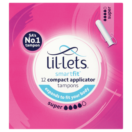 Lil-Lets Smartfit Super Compact Applicator Tampons 12 Pack