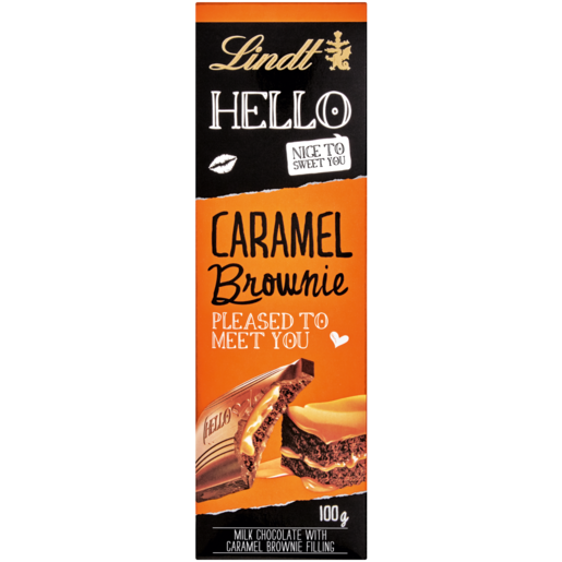 Lindt Hello City Edition Cape Town Caramel Brownie Chocolate Slab 100g