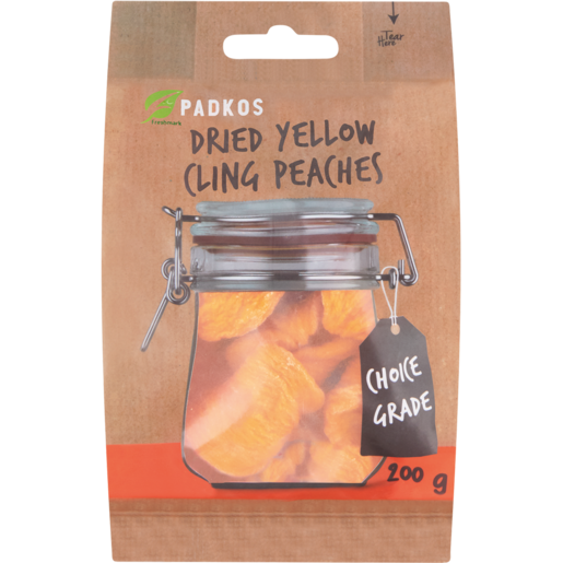 Padkos Dried Yellow Cling Peaches 200g