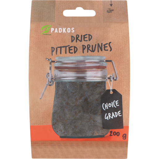 Padkos Dried Pitted Prunes 200g