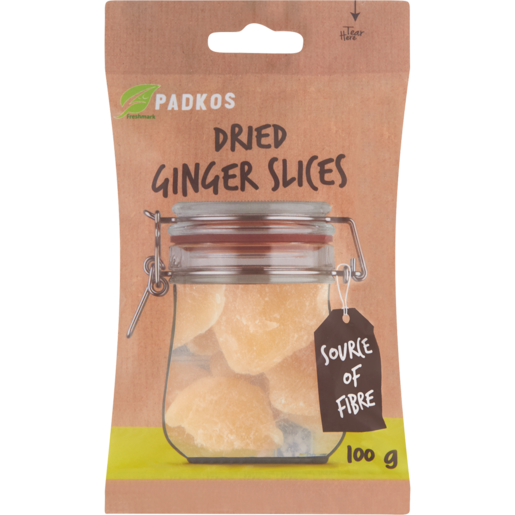Padkos Dried Ginger Slices 100g