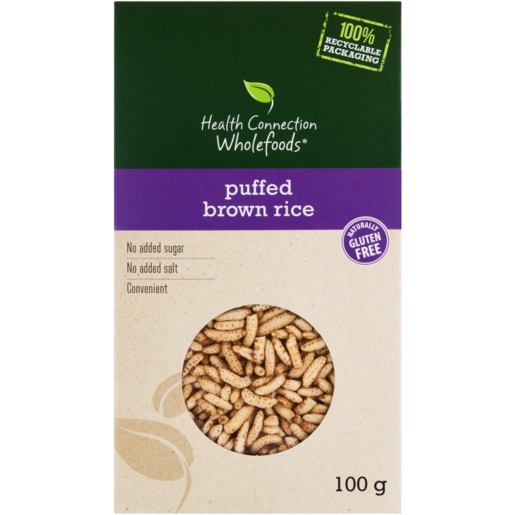 Health Connection Wholefoods Puffed Brown Rice 100g