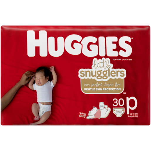 Huggies Little Snugglers Preemie Diapers 30 Pack