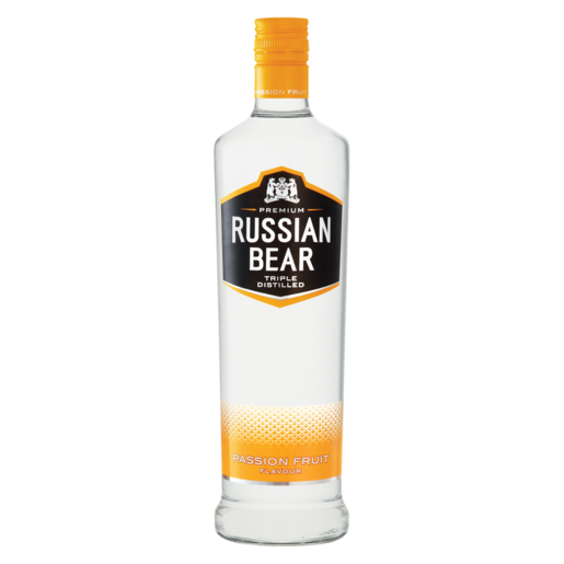 Russian Bear Passion Fruit Vodka Bottle 750ml