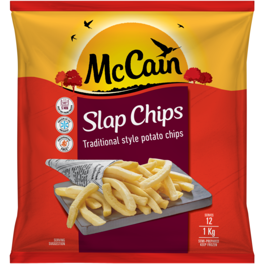 McCain Traditional Style Frozen Slap Chips 1kg 