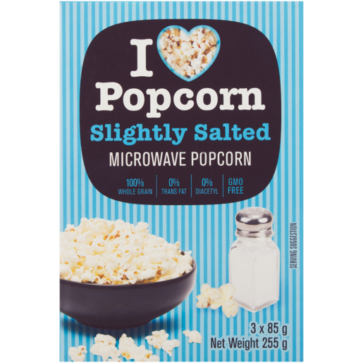 Pop Me! Slightly Salted Flavoured Microwave Popcorn 340g